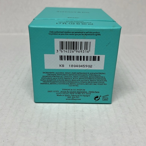 Tiffany and co. EMPTY blue small designer perfume packaging dust box decor - Picture 6 of 9